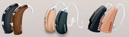 Aparelhos auditivos: microretroauricular, miniretroauricular e retroauriculares aparelhos auditivos externos